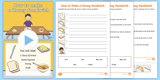 How To Make A Honey Sandwich Resource Pack Twinkl Symbols