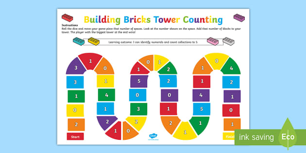 Tower Making Game Maths EYLF Lehrer Gemacht Twinkl