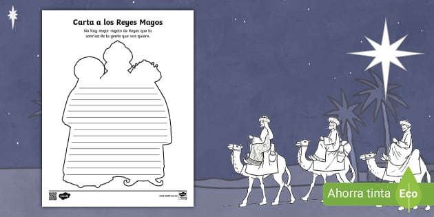 Carta A Los Reyes Magos Hecho Por Educadores Twinkl