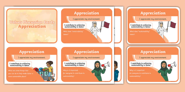 Values Discussion Cards Appreciation Lehrer Gemacht