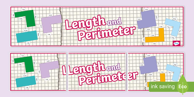 Length And Perimeter Display Banner Twinkl Maths Ks