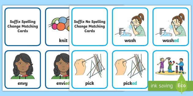 Suffix Matching Cards Ed Activity Lehrer Gemacht Twinkl