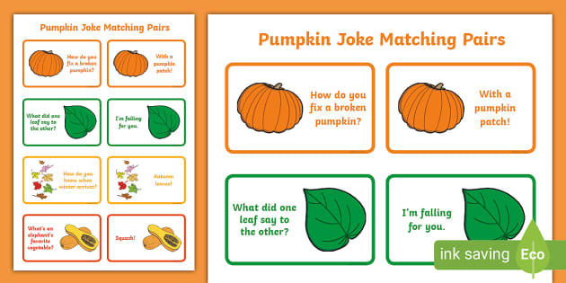 Autumn Joke Matching Pairs Teacher Made Twinkl