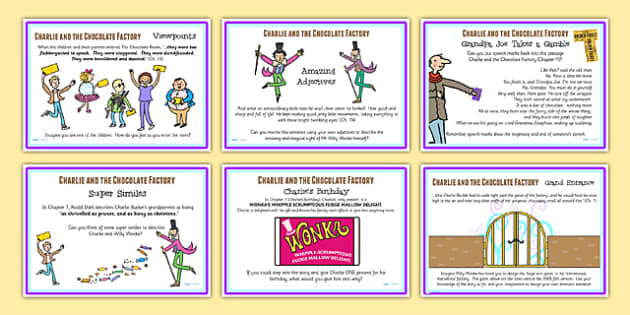 Free Challenge Posters To Support Teaching On Charlie And The Chocolate