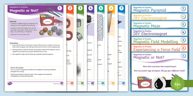 Magnetism In Practice Activity Cards Profesor Hizo