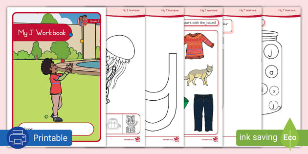 Gr R Phonics Workbook Letter J Professor Feito Twinkl