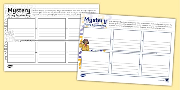 Mystery Story Planner Sequencing Mind Map Teacher Made