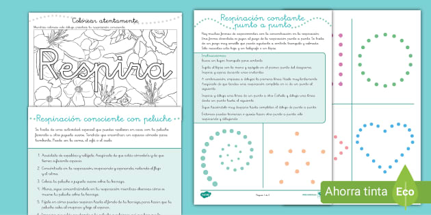 Pack de recursos Respiración Mindfulness Twinkl