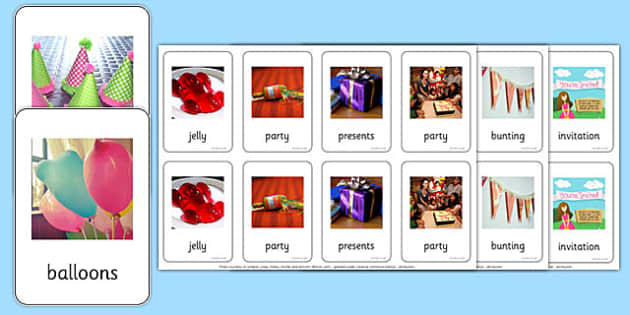 Photo Party Pairs Matching Game L Enseignant A Fait