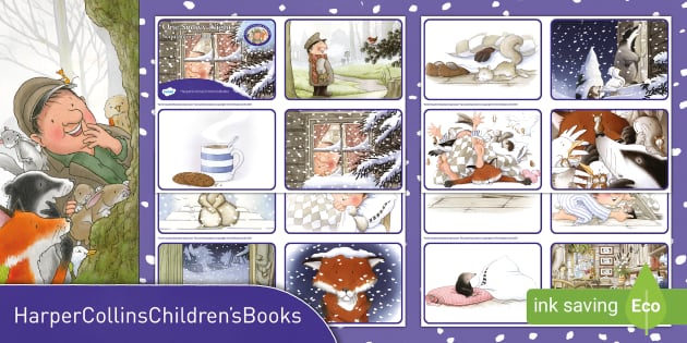 Free Percy The Park Keeper One Snowy Night Sequencing Cards