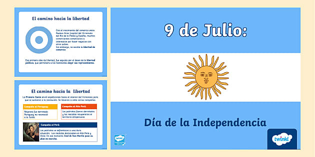 Día de la Independencia Argentina para niños Twinkl