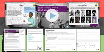 Black Music History Lesson Pack - Jazz, Blues, Hip-Hip, Lead Belly, Bessie Smith, Charlie Parker, Billie Holliday, Leadbelly, Jimi Hen