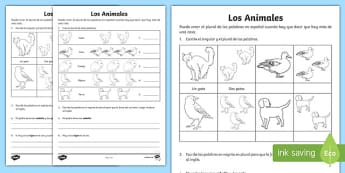 Animals Differentiated Activity Sheets, worksheet