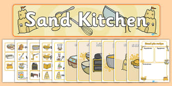 Sand Kitchen Role Play Pack - kitchens, activities, roles, messy