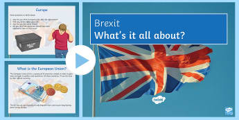 Brexit PowerPoint - Secondary - PSHE - Brexit, article 50, politics