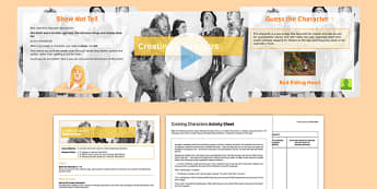 Narrative Writing Lesson Pack 6: Creating Characters - narrative writing, lesson pack, creating characters