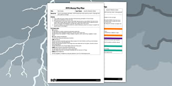 EYFS Rain Clouds Messy Play Plan - messy play, recipe, card