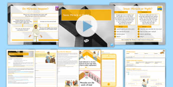 Religious Founders Lesson 2: Jesus - Miracle or Myth? - Religious founders, Jesus, miracles, healing, resurrection, feeding of the five thousand, myth, beli