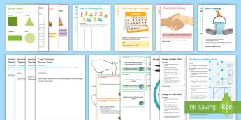 Maths: Open Evening Activities and Tasks Resource Pack - Problem Solve, investigation, parents evening, motivation, enthusiasm, engagement, open-ended, pract