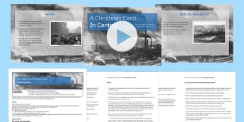 A Christmas Carol Lesson Pack 1: Context (pre-reading) - christmas carol, context, lesson pack, lesson, pack, ks3, ks4