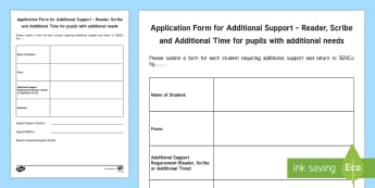 Application for Access Arrangements Adult Guidance - Access arrangements, senco, sen, testing, pupil, needs, template
