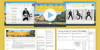 Dancing Through the Decades  Lesson 1: The 1950s - Dancing Through the Decades, 1950s dance, KS3, KS4, dance, social dance, hand jive, grease, video, s