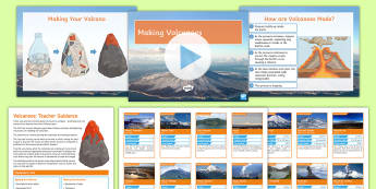 Making and Erupting Volcanoes Activity - volcanoes. eruptions, magma, lava, mount Vesuvius, magma chamber