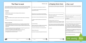 The Floor Is Lava Games Activity Pack - wet play, end of year, game, teamwork, pe, exercise, fun, creative