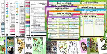 EYFS Jungle and Rainforest Themed Bumper Planning Pack - jungle