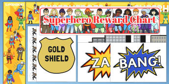 Superhero Reward Display Pack - superhero, reward, display pack