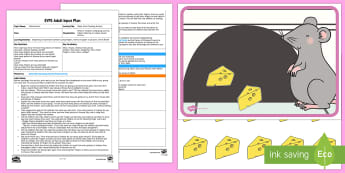 EYFS Quiet Mice Counting Activity Adult Input Plan and Resource Pack - Maths, Number, Represent, Fingers, Marks, Pictures, Amount, Early Years Planning, Foundation, Adult 