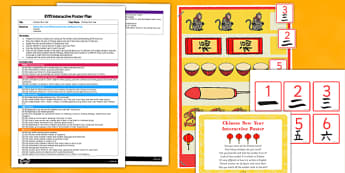 Chinese New Year EYFS Interactive Poster Plan and Resource Pack  - Chinese New Year, EYFS, Numbers, counting, maths
