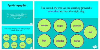 Discuss Evaluate Author Figurative Language Interactive Quiz