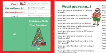 100 Christmas Circle Time Questions Booklet