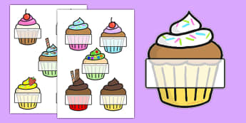 Editable Self Registration (Cupcakes)- Self registration, register, editable, labels, registration, child name label, printable labels, cupcakes, baking, cake