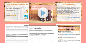 Ways of Opening a Story Lesson Pack - ways of opening a story, ways, open, story, lesson pack