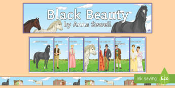 'Black Beauty' Display Pack - Black Beauty, novel, pre-1900, literature, Anna Sewell, pose, KS3