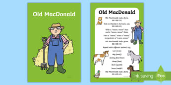 Old MacDonald Had a Farm Nursery Rhyme IKEA Tolsby Frame - baby signing, baby sign language, communicate with baby, pre verbal baby, tiny talk, sing and sign, 