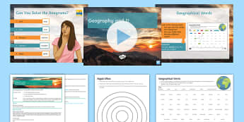 Geography and Me! Lesson Pack - Secondary Transition Resources, geography, vocabulary, year 7