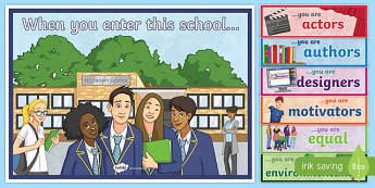 Secondary When You Enter this School Display Pack