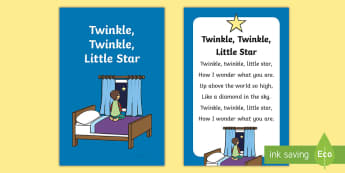 Twinkle, Twinkle, Little Star Nursery Rhyme IKEA Tolsby Frame - baby signing, baby sign language, communicate with baby, pre verbal baby, tiny talk, sing and sign, 