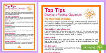 The Importance of Display Materials Adult Guidance - display, Classroom Management, behaviour, expectations, classroom Environment 