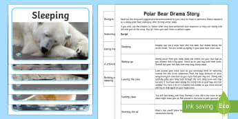 Polar Bear Drama Story - The Arctic, Polar Regions, north pole, south pole, explorers, script, story script, drama, role play