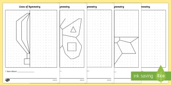 Symmetry Worksheets - symmetry worksheets, reflections worksheets, drawing symmetry, line of symmetry, k2 numeracy, symetrical pictures