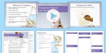 Making Perfume and Aftershave Lesson Pack - perfume, after shave, filtration, distillation, sell, design 
