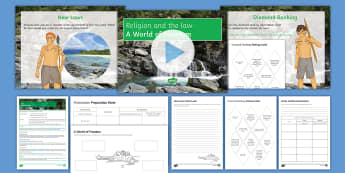 Laws Lesson Pack - key stage 3 religion and crime and punishmentcrime, justice, law, government, crime rate, victim, of