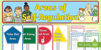 Areas of Self-Regulation Display Pack - zones of regulation, behaviour management, self awareness, emotions, behaviour strategies