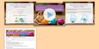 Egg Experiments - Secondary - Easter Resources, floating or sinking, shrinking, squirting, egg shell