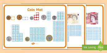 Maths Intervention Money Mats - SEN, special needs, maths, money, counting money, recognising money, adding money, coins, notes