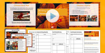 Chinese New Year Writing Prompts Pack - Chinese New Year, Creative Writing, Prompts, Reading Comprehension, KS 3, KS2 writing, celebrations, fireworks